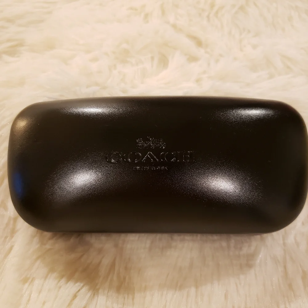 COACH Milky Wine Tortoise Oversized Rectangular Square Frame Sunglasses--NWT